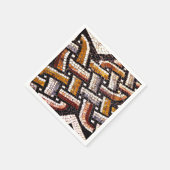 Autumnal Roman Mosaic Serviette (Ecke)
