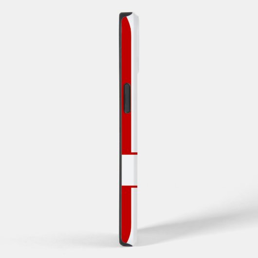 Autumnal rote Streifen mit Monogramm Case-Mate iPhone Hülle (Rückseite / Rechts)