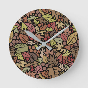 Autumnal Runde Wanduhr