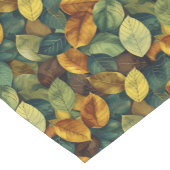 Autumnal Salbeigelbbraun Herbstlaub Kurzer Tischläufer (Ecke)