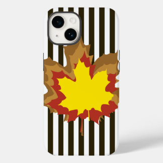Autumnal-Schokolade mit Blätter Case-Mate iPhone 14 Hülle