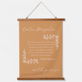 Autumnal Scripture-Thema Holzwall Tapestry Wandteppich Mit Holzrahmen (Vorderseite)