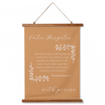 Autumnal Scripture-Thema Holzwall Tapestry