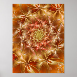Autumnal Spiral Poster
