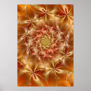 Autumnal Spiral Poster