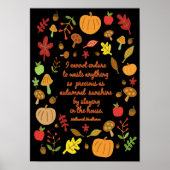 Autumnal Sunshine Poster (Vorne)