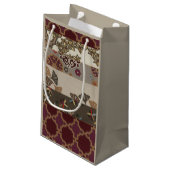 Autumnal Tapestry II Kleine Geschenktüte (Rückseite Schrägansicht)