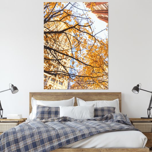 Autumnal Tree in der Stadt Leinwanddruck (Insitu (Schlafzimmer))