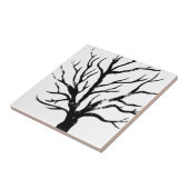 Autumnal Tree Lino Print Fliese (Seite)