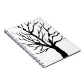 Autumnal Tree Lino Print Notizblock (Rechte Seite)
