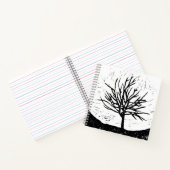 Autumnal Tree Lino Print Notizblock (Innenseite)