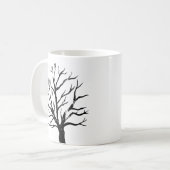Autumnal Tree Lino Print Tasse (Vorderseite Links)