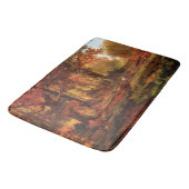 Autumnal Trees in Cresheim Glen (Philadelphia) Badematte (Schrägansicht)