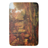 Autumnal Trees in Cresheim Glen (Philadelphia) Badematte (Vorderseite Vertikal)