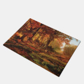Autumnal Trees in Cresheim Glen (Philadelphia) Fußmatte (Schrägansicht)