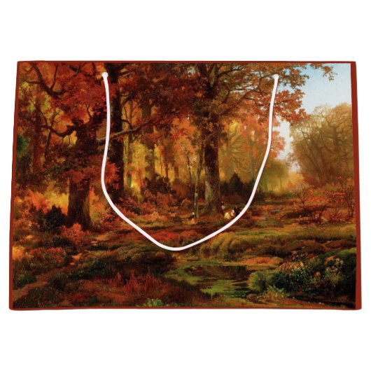 Autumnal Trees in Cresheim Glen (Philadelphia) Große Geschenktüte (Vorderseite)