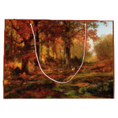 Autumnal Trees in Cresheim Glen (Philadelphia) Große Geschenktüte (Rückseite)