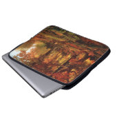 Autumnal Trees in Cresheim Glen (Philadelphia) Laptopschutzhülle (Vorne Knopf)