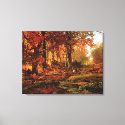 Autumnal Trees in Cresheim Glen (Philadelphia) Leinwanddruck (Vorderseite)