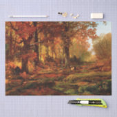 Autumnal Trees in Cresheim Glen (Philadelphia) Seidenpapier (Handwerk)