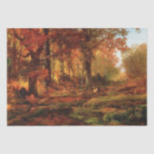 Autumnal Trees in Cresheim Glen (Philadelphia) Seidenpapier (Vorderseite)