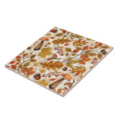 Autumnal Wald auf Weiß Fliese (Seite)