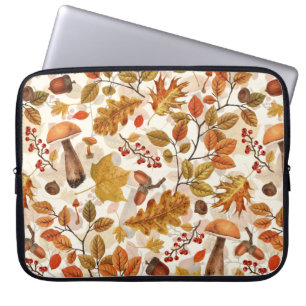 Autumnal Wald auf Weiß Laptopschutzhülle