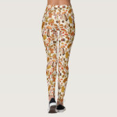 Autumnal Wald auf Weiß Leggings (Rückseite)