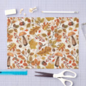 Autumnal Wald auf Weiß Seidenpapier (Handwerk)