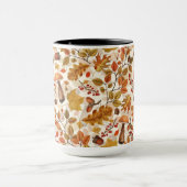 Autumnal Wald auf Weiß Tasse (Zentrum)