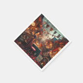 Autumnal Whimsigoth Magical Marketplace Decoupage Serviette (Ecke)