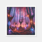 Autumnal Whimsigoth Twilight Forest Decoupage Serviette (Vorderseite)