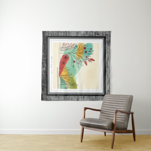 Autumnal Whimsy Wandteppich (Beispiel (Horizontal))