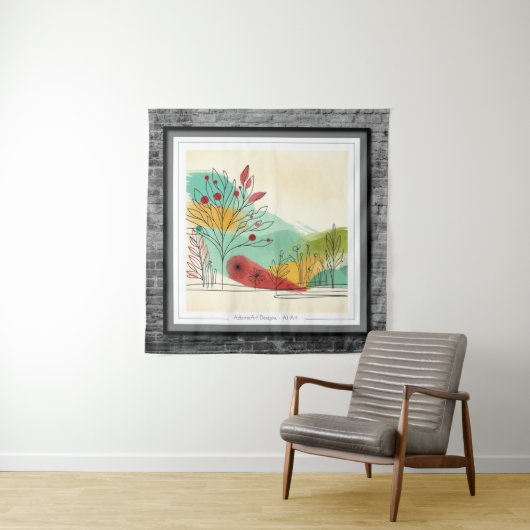 Autumnal Whimsy Wandteppich (Beispiel)