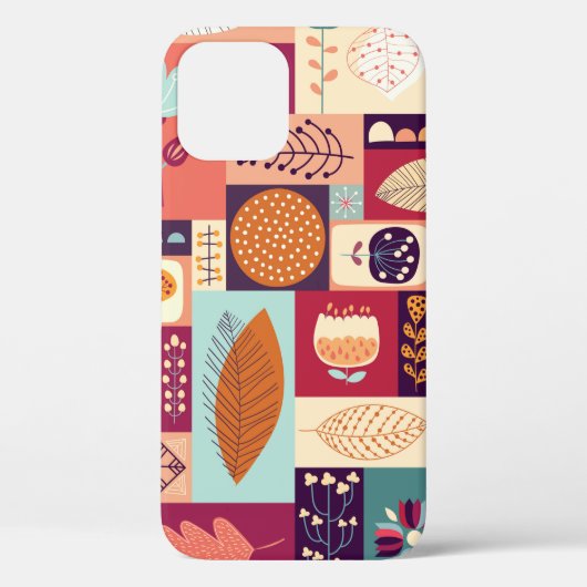 Autumnaler dekorativer Hintergrund Case-Mate iPhone Hülle (Rückseite)