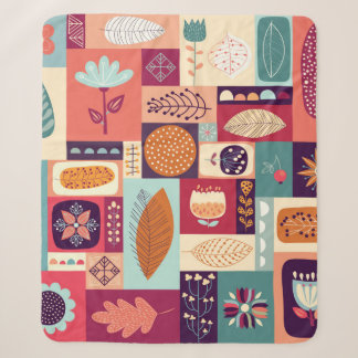 Autumnaler dekorativer Hintergrund Sherpadecke