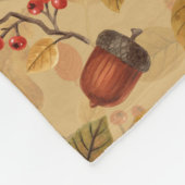 Autumnaler Wald auf Ocker Fleecedecke (Ecke)