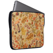 Autumnaler Wald auf Ocker Laptopschutzhülle (Vorne Rechts)