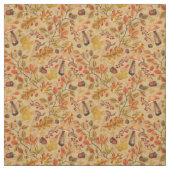 Autumnaler Wald auf Ocker Stoff (Muster)