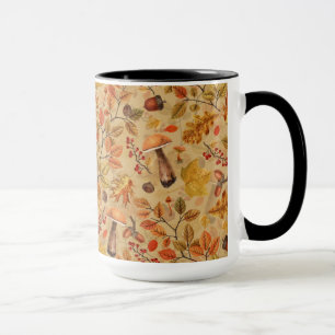 Autumnaler Wald auf Ocker Tasse