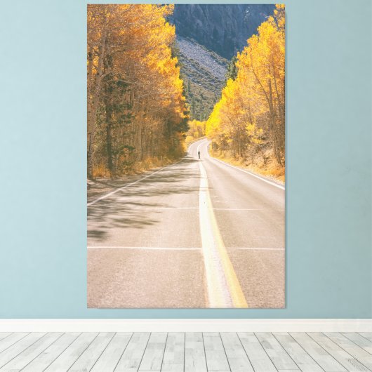 Autumnalstraße Leinwanddruck (Insitu (Holzboden))