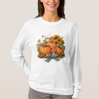 Autumncore Bow, Fall Harvest Thema T-Shirt