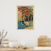 Autumnin Oirase von Hasui Poster (Küche)