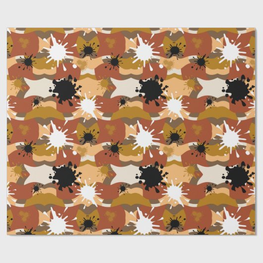 Autumns-Camouflage Geschenkpapier (Flach)