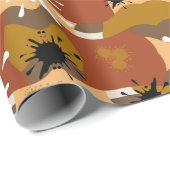 Autumns-Camouflage Geschenkpapier (Rolleneckpunkt)