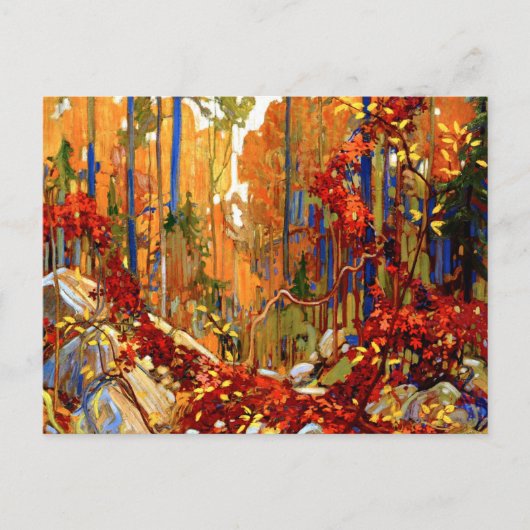 Autumn's Garland, Colorful Landscape Painting Postkarte (Vorderseite)