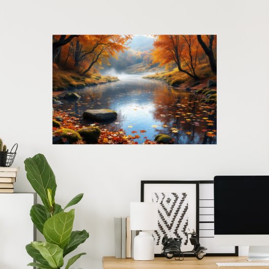 Autumn's Gentle Symphony Poster (Heimbüro)