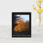 "Autumn's Greetings" Card Karte (Gelbe Blume)