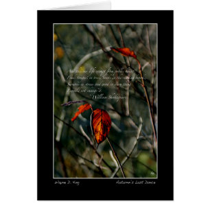 Autumns Last Dance mit Shakespeare