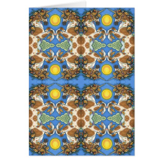 AUTUMNSTEUERN AUF EINER UNICORN STALLION, PFERDESK (Vorne)